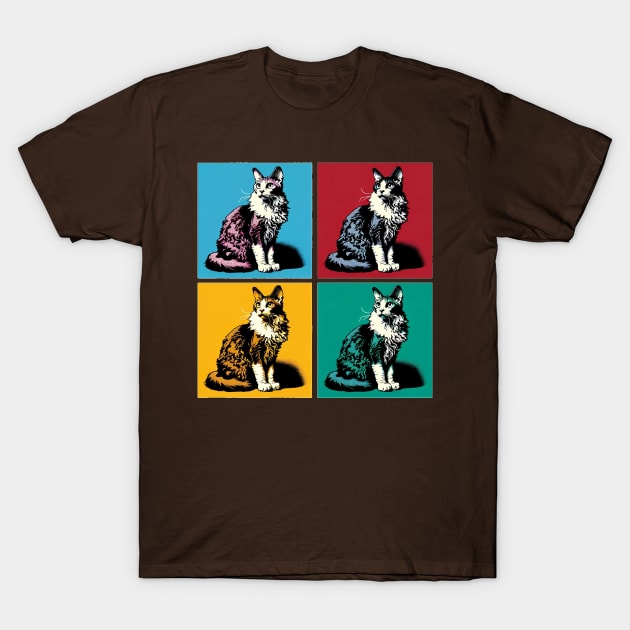 Manx Pop Art - Cat Lovers T-Shirt by PawPopArt